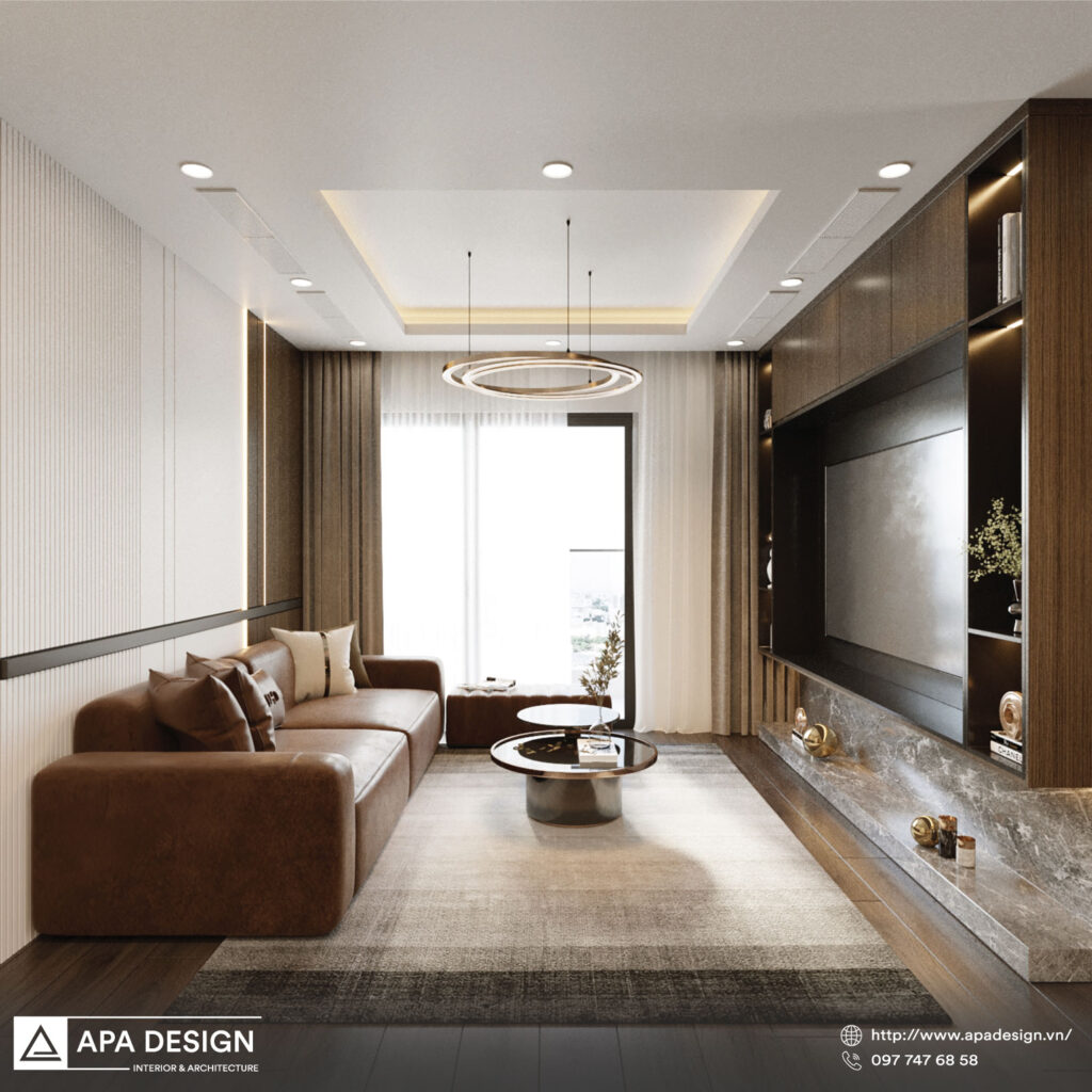 Thiết kế nội thất phòng khách đẹp - APA Design