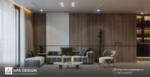 Thiết kế nội thất phòng khách chung cư đẹp - APA Design