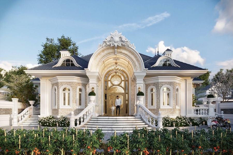 Biệt thự 1 tầng diện tích lớn 300m²