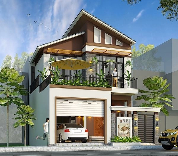 Mẫu biệt thự có gara
