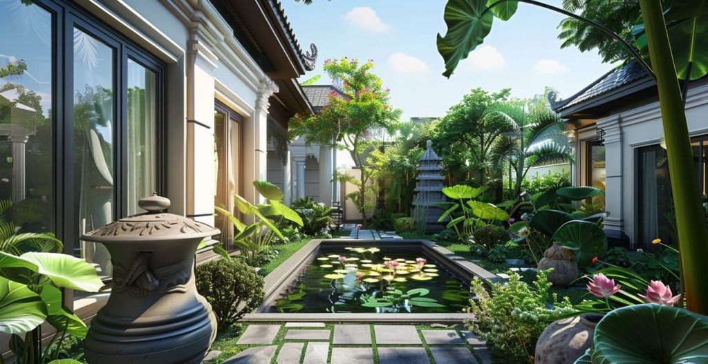 Thiết kế sân vườn xanh bền vững