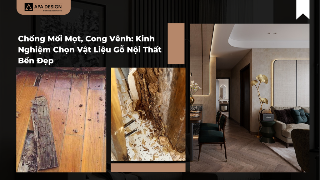 Chống Mối Mọt, Cong Vênh: Kinh Nghiệm Chọn Vật Liệu Gỗ Nội Thất Bền Đẹp
