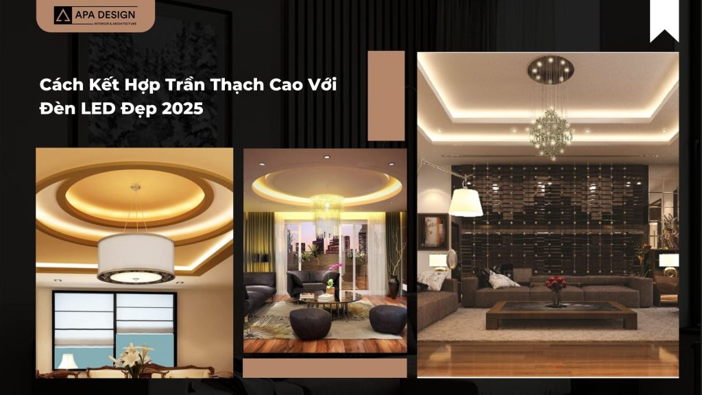 Cách Kết Hợp Trần Thạch Cao Với Đèn LED Đẹp 2025
