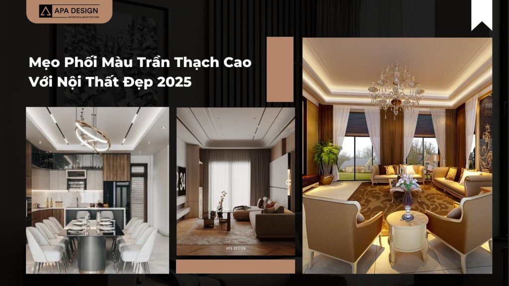 Mẹo Phối Màu Trần Thạch Cao Với Nội Thất Đẹp 2025
