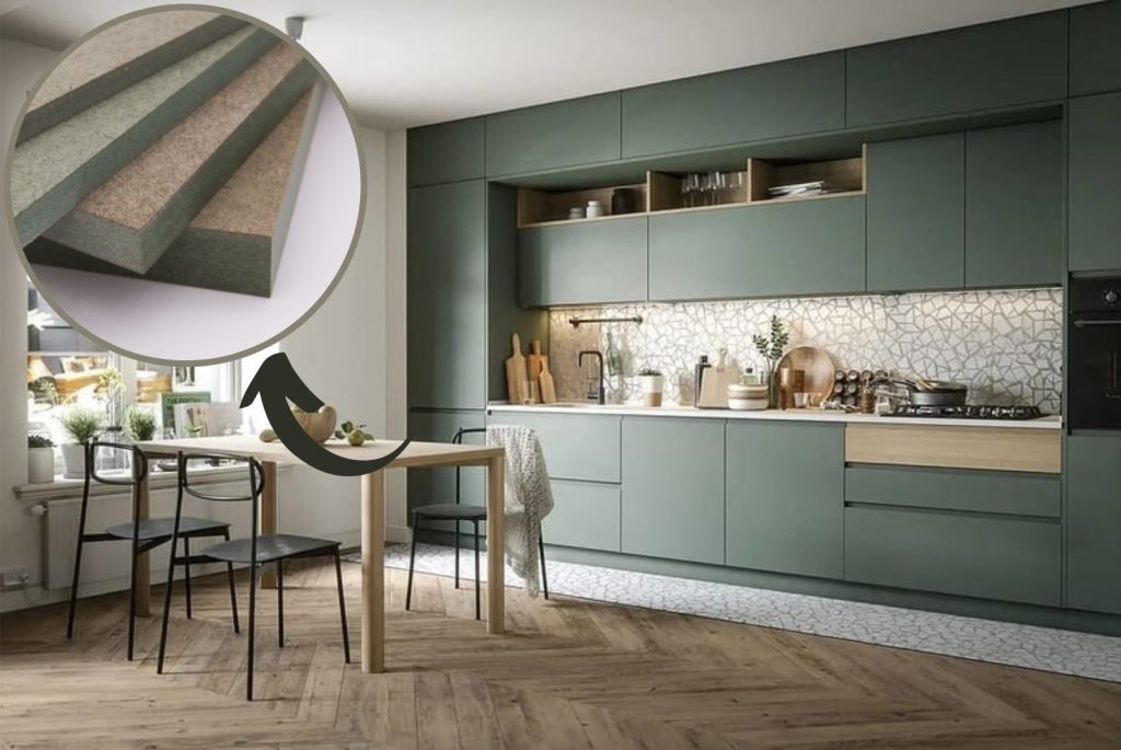 Tủ bếp MDF phủ Laminate An Cường