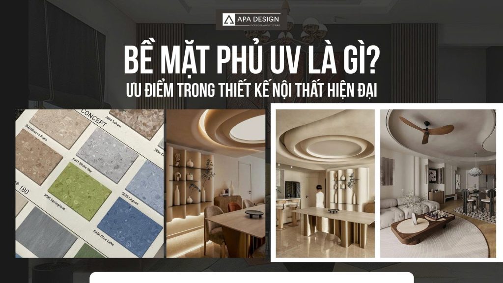 Bề Mặt Phủ UV Là Gì? Ưu Điểm Trong Thiết Kế Nội Thất Hiện Đại