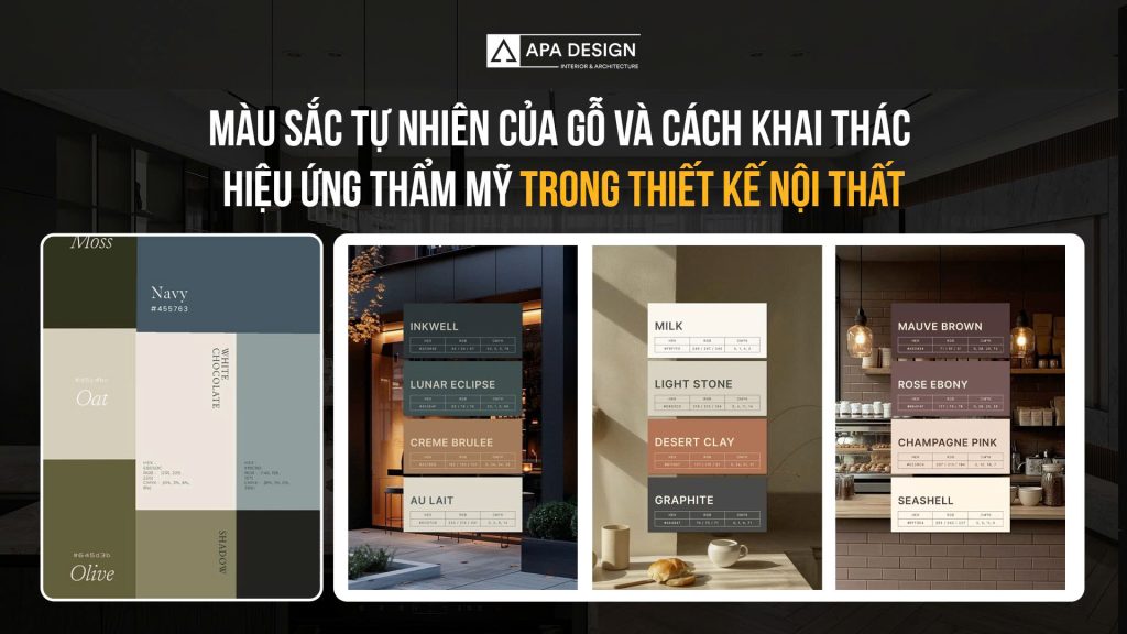 Cách Khai Thác Màu Sắc Gỗ Tự Nhiên Trong Thiết Kế Nội Thất